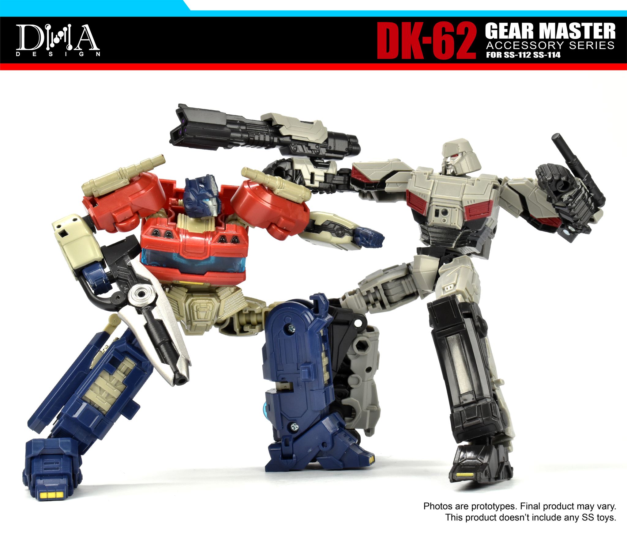 DNA Design DK-62 オプティマス　メガトロン　トランスフォーマー DNA Design DK-62 ONE Optimus Prime & Megatron Gear Master